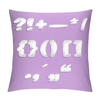 Personality  Speech Marks And Punctuation Symbols Pillow Covers