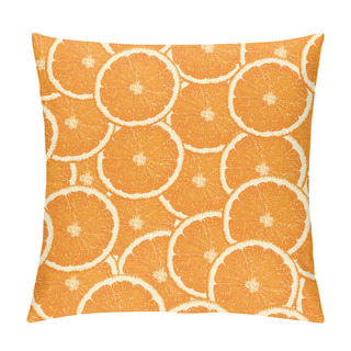 Personality  Seamless Orange Slices Background Pillow Covers