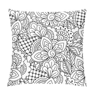 Personality  Seamless Black And White Pattern. Pillow Covers