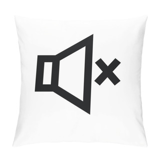 Personality  Mute Vector Icon Pillow Covers