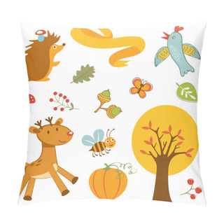 Personality  Cute Forest Animals Colorful Collection Pillow Covers