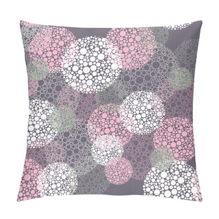 Personality  Abstract Seamless Polka Dot Circles Pattern Pillow Covers