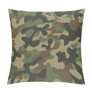 Personality  Texture Military Camouflage Repeats Seamless Army Green Hunting Pillow Covers