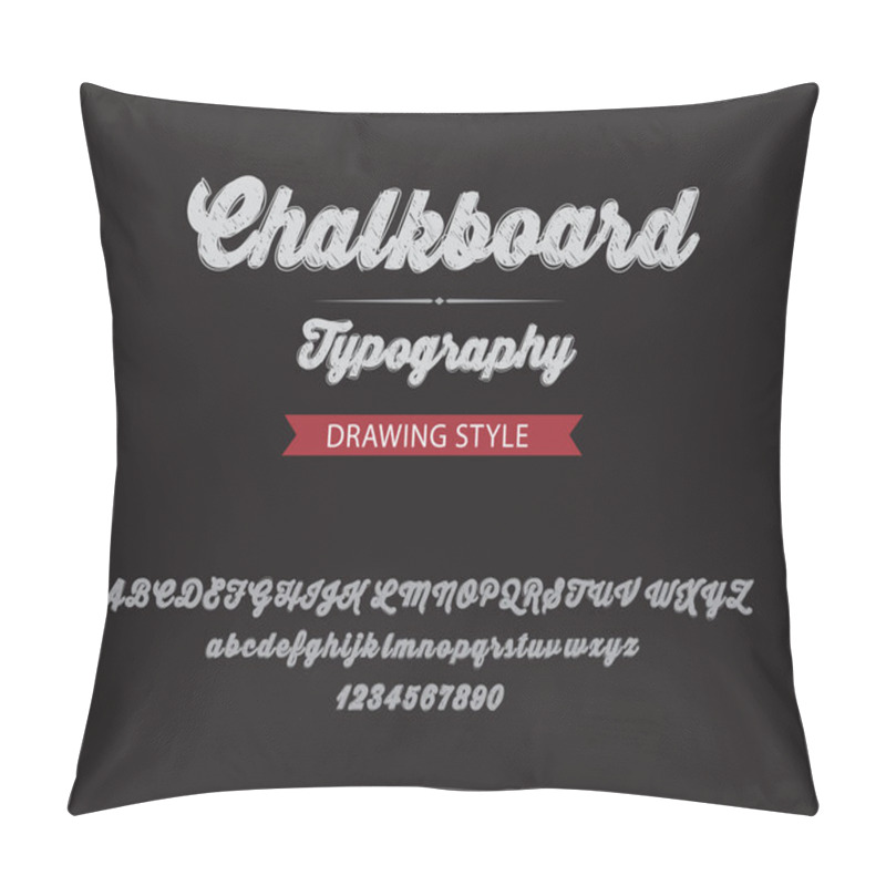 Personality  Hand drawing chalkboard style. vector and illustrator. pillow covers