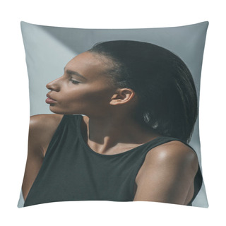 Personality African American Stylish Girl Pillow Covers