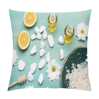 Personality  Sea Salt With Oil And Chamomiles Pillow Covers