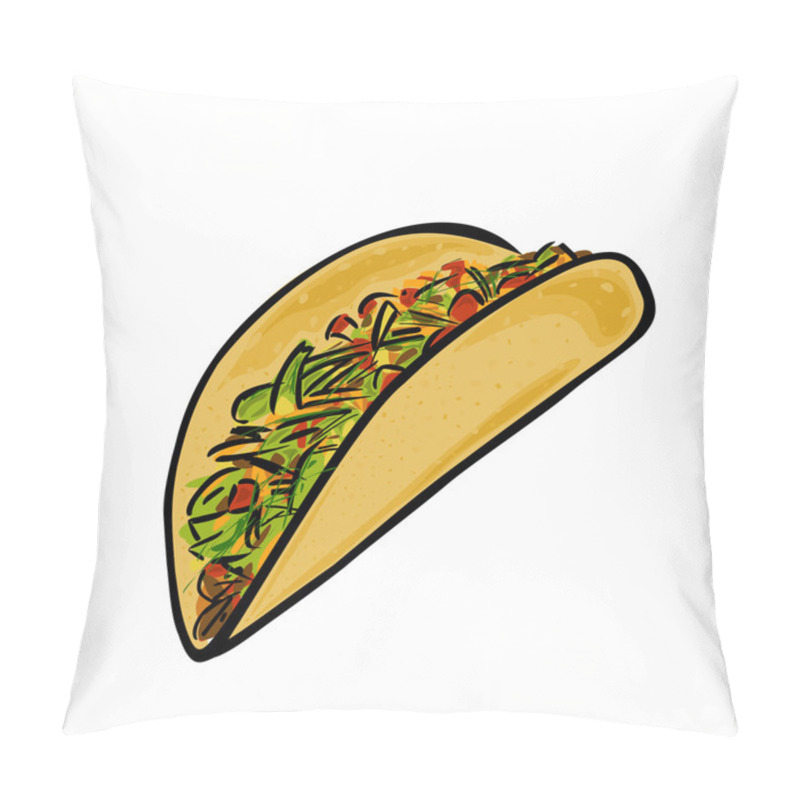 Personality  Mexican Taco Pillow Covers