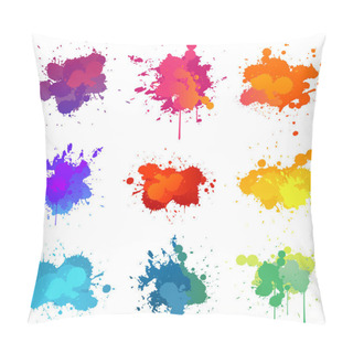 Personality  Paint Splat Pillow Covers