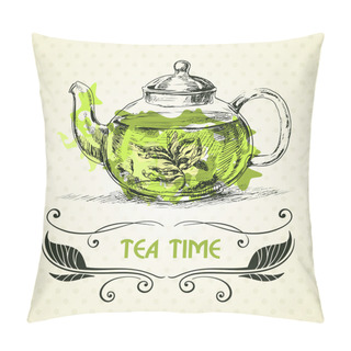Personality  Kettle Green Tea. Pillow Covers