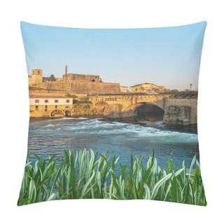 Personality  BARCELOS, PORTUGAL - CIRCA JAUARY 2019: View Of Barcelos City Wi Pillow Covers