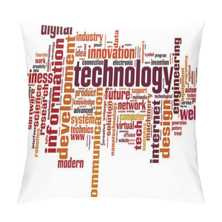 Personality  Technology Word Cloud Pillow Covers