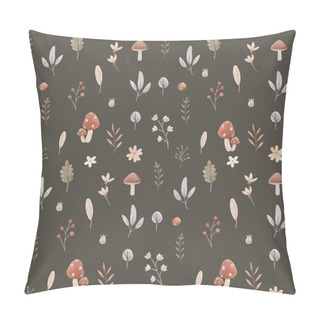 Personality  Beautiful Seamless Pattern With Cute Hand Drawn Forest Paintings. Stock Baby Illustration. Pillow Covers