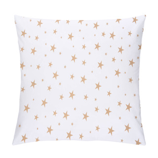 Personality  Abstract Pattern With Bright Stars On White Background Pillow Covers