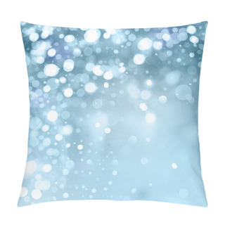Personality  Lights On Blue Background. Pillow Covers