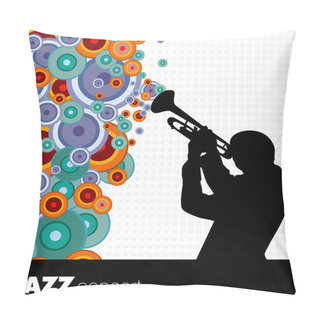 Personality  Jazz Musician Background Pillow Covers