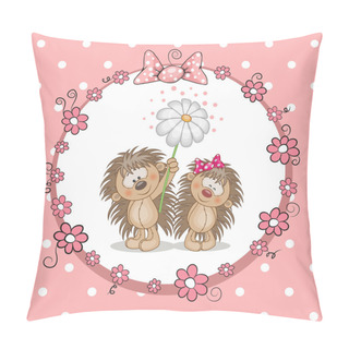 Personality  Two Hedgehogs Pillow Covers