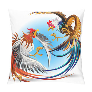 Personality  Cockfight Fighting Cocks Pillow Covers