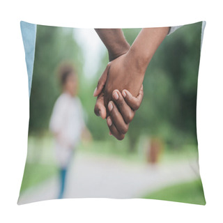 Personality  Couple Holding Hands Pillow Covers