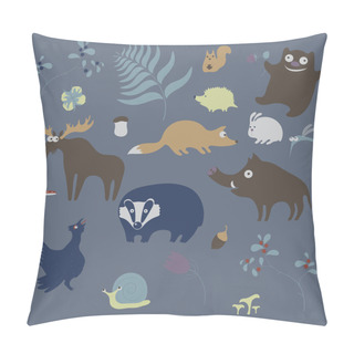Personality  Forest Animals Pillow Covers