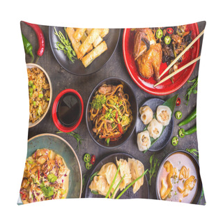 Personality  Assorted Chinese Food Set Pillow Covers