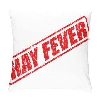 Personality  Hay Fever Red Stamp Text Pillow Covers