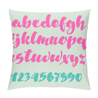 Personality  Brush Pen Style Vector Alphabet Pillow Covers