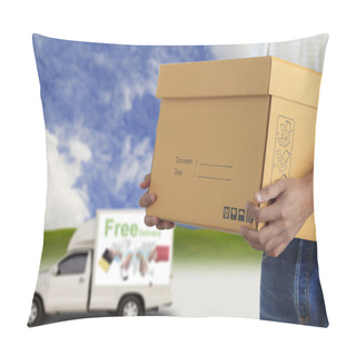 Personality  Delivery Man Pillow Covers