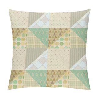 Personality  Geometric Pattern On Paper Texture Pillow Covers