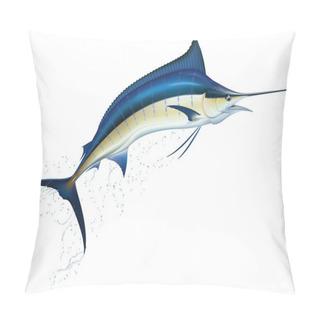 Personality  Blue Marlin Pillow Covers
