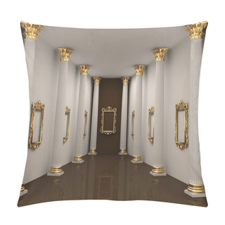 Personality  Perspective Of Gallery Walls With Corinthian Order Column Pillow Covers