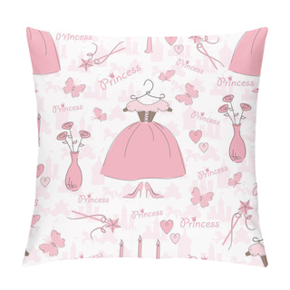 Personality  Seamless Pattern With Accessories Of A Princess Pillow Covers