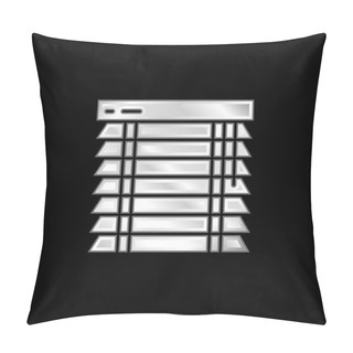 Personality  Blinds Silver Plated Metallic Icon Pillow Covers