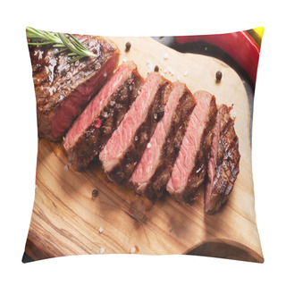 Personality  Grilled Striploin Steak Pillow Covers