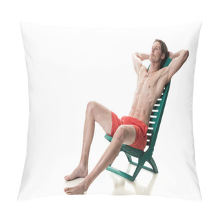 Personality  Man In Swimwear Pillow Covers