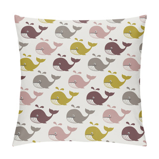 Personality  Whales Cartoon Pattern Pillow Covers