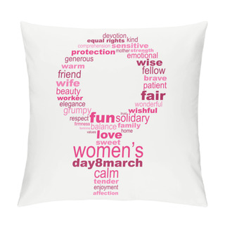 Personality  Woman's Day Symbol Pillow Covers