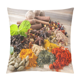 Personality  Mix Of Beautiful Spices Pillow Covers