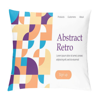 Personality  Retro Abstract Geometric Landing Pillow Covers