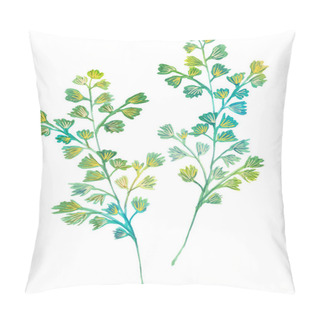 Personality  Watercolor Flowers Set. Hand Drawn Floral Elements Isolated On White Background. Fantasy Flowers, Leaves And Branch Collection. Pillow Covers