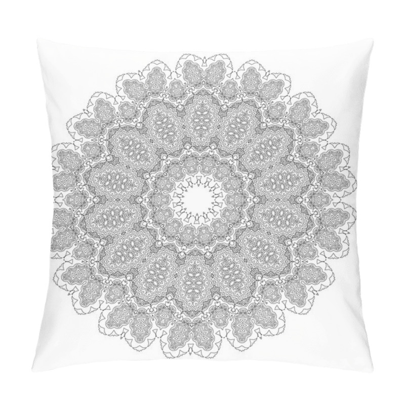 Personality  Vector Beautiful Deco Black Mandala pillow covers