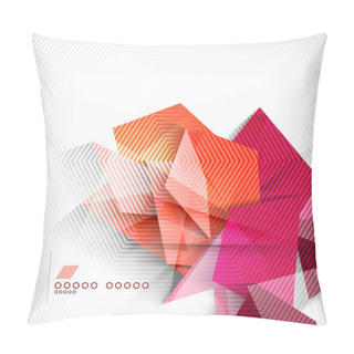 Personality  Geometric Shapes Abstract Background Pillow Covers