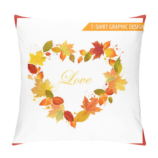 Personality  Autumn Shabby Chic Graphic Design - For T-shirt, Fashion, Prints Pillow Covers