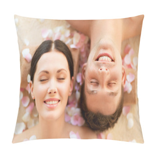 Personality  Couple In Spa Pillow Covers