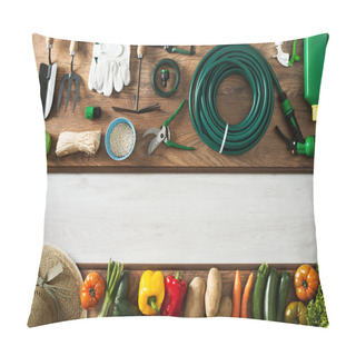 Personality  Gardening And Farming Banner Pillow Covers