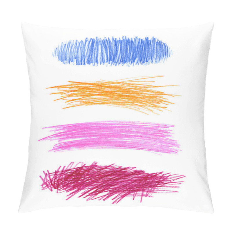 Personality  Abstract color hand drawn design elements pillow covers