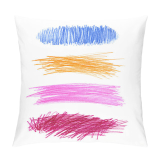 Personality  Abstract Color Hand Drawn Design Elements Pillow Covers