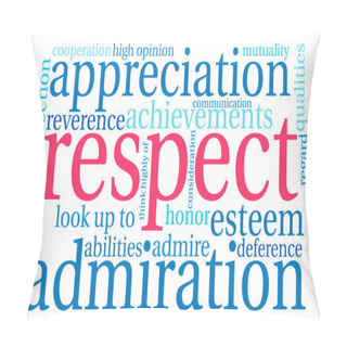 Personality  Respect Word Cloud Pillow Covers