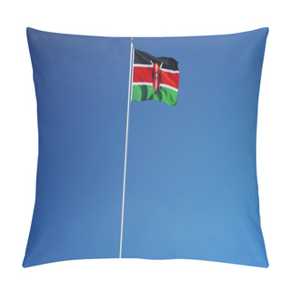 Personality  Kenya Flag, Isolated With Clipping Path Alpha Channel Transparency Pillow Covers