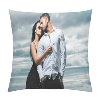 Personality  Lovely Sexy Couple. I Love You. Couple In Love. Romantic Kiss And Love. Dominant Man Hugging Sensual Woman. Passion And Sensual. Pillow Covers
