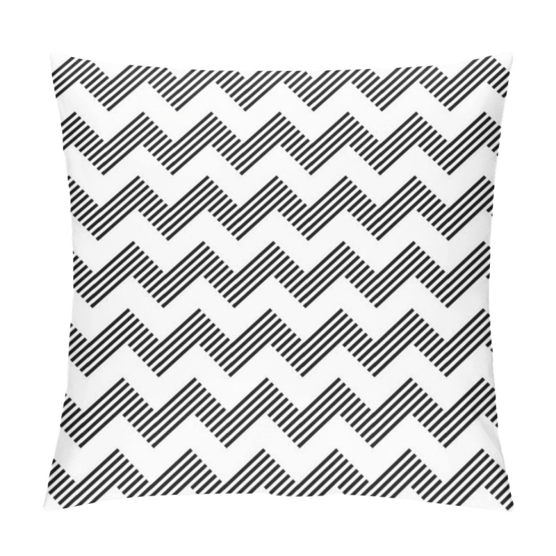 Personality  Seamless geometric zigzag pattern. pillow covers